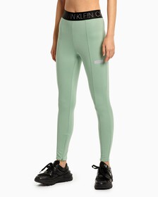 Athleisure Reflective Leggings, Dark Sea Green, hi-res