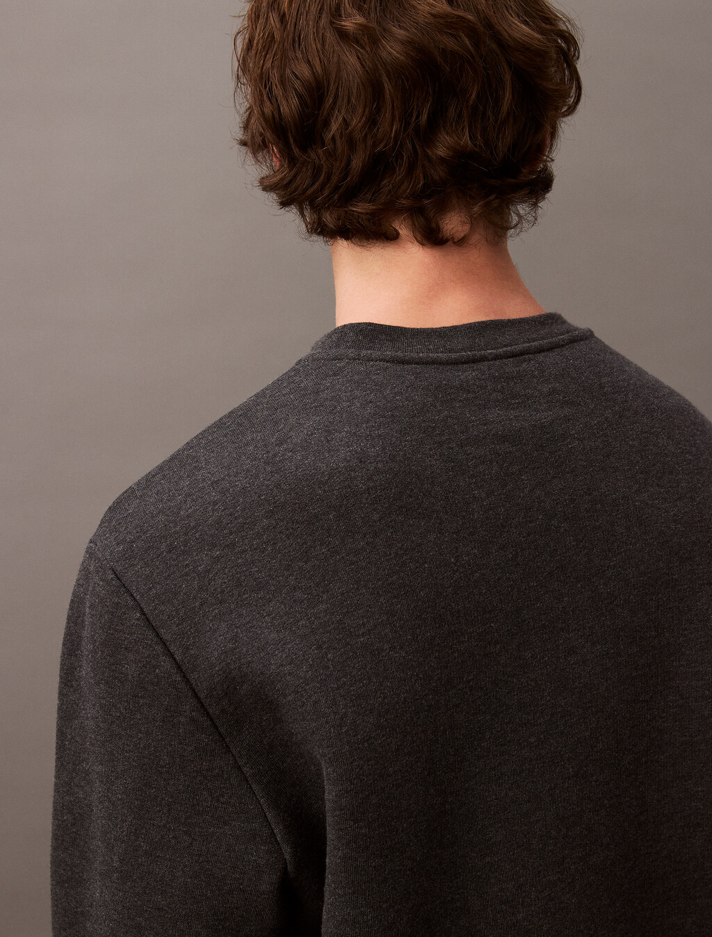 Classic Cotton Fleece Sweatshirt, 070 CHARCOAL HEATHER, hi-res