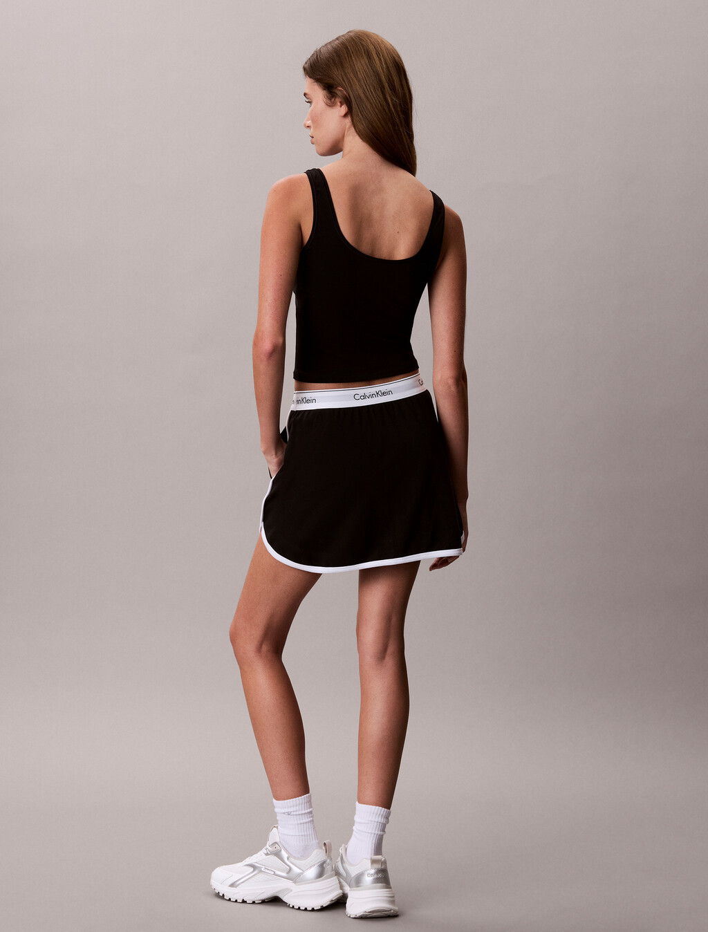 Icon Sport Cotton Skort, Black, hi-res