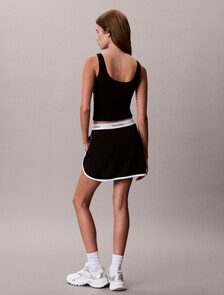 Icon Sport Cotton Skort, Black, hi-res