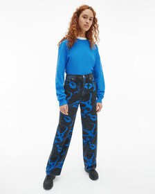 GENDERLESS LONG SLEEVE TEE, Corrib River Blue, hi-res