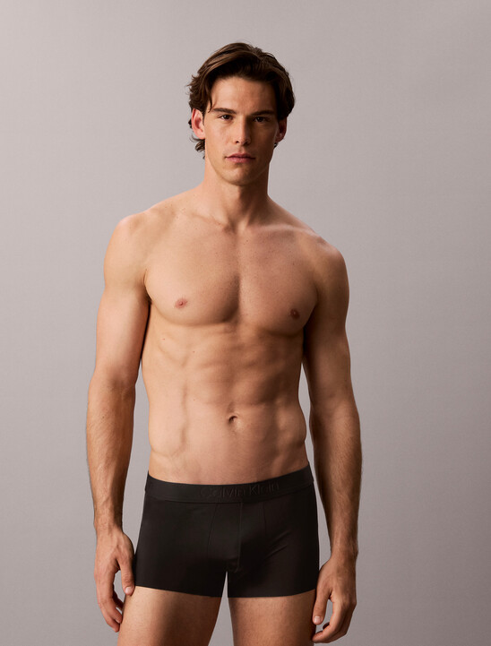 CK Black Microfiber Stretch Low Rise Trunk