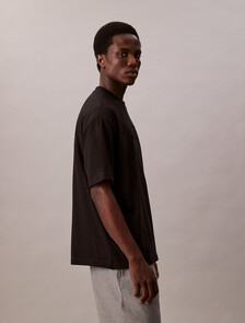 Relaxed Monogram T-shirt, Black, hi-res