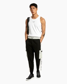Unisex Color Block Joggers, Ck Black, hi-res