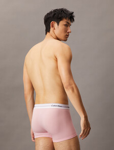 Icon Cotton Stretch Trunks 2 Pack, snow heather/ buff pink, hi-res