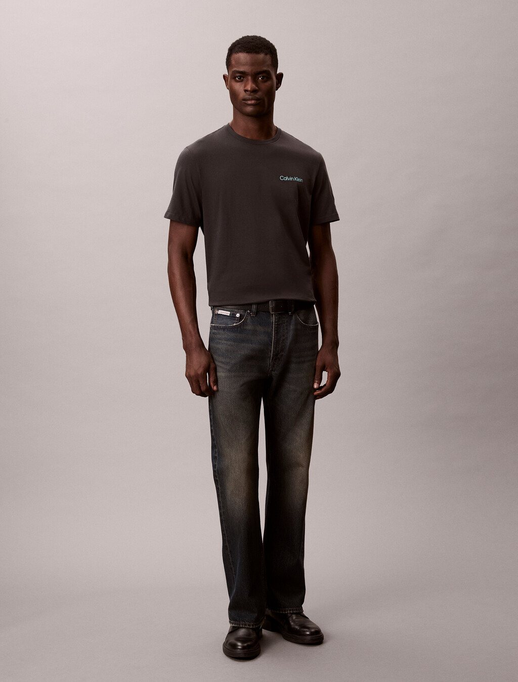 Geo Graphic Print Tee, Pirate Black, hi-res