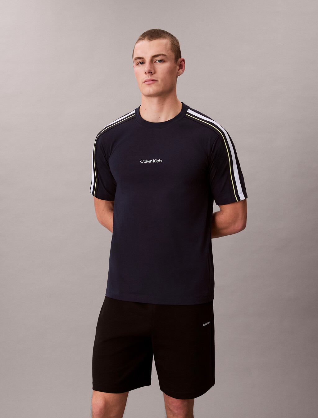 Performance Cotton Blend Gym T-shirt, Shoreline, hi-res