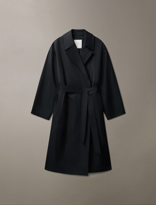 Organic Cotton Blend Trench Coat