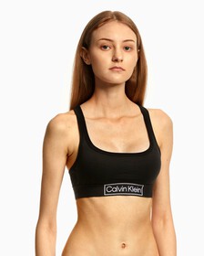 REIMAGINED HERITAGE BRALETTE, Black, hi-res