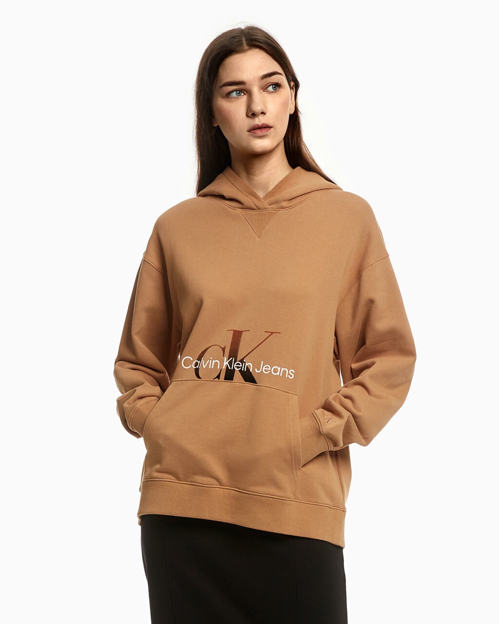 Gradient Monogram Hoodie, brown