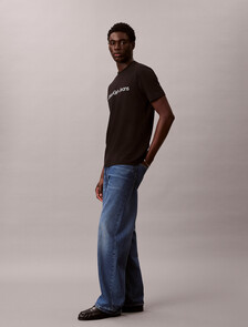 Regular Institutional Logo Tee, Black, hi-res