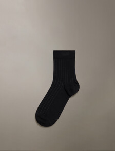 Logo Mid Crew Sock, BLACK, hi-res