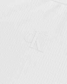 SIDE GATHER MONOGRAM TEE, Bright White, hi-res