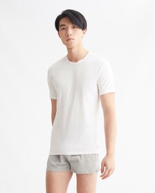 MODERN COTTON STRETCH CREW NECK T-SHIRTS 2 PACK, White/White, hi-res