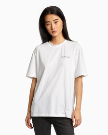 INSTITUTIONAL BOYFRIEND TEE, Bright White, hi-res