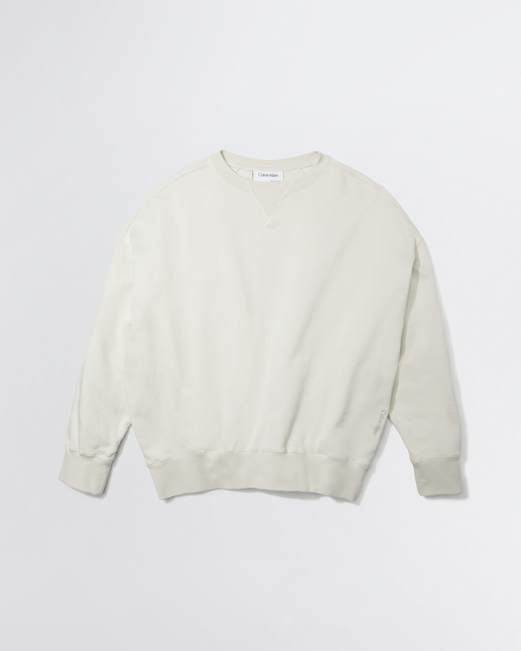 STANDARDS FLEECE CREWNECK SWEATSHIRT, BONE WHITE-101Y, hi-res