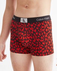CALVIN KLEIN 1996 TRUNKS, BLURRED LEOPARD PRINT_HAZARD, hi-res