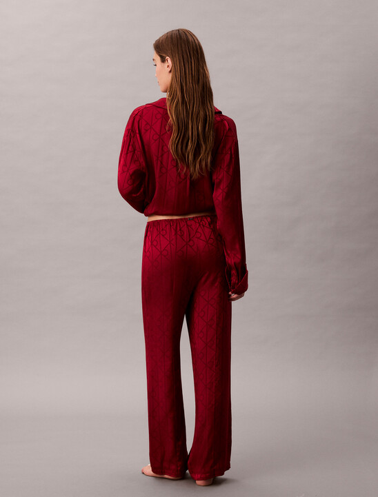 Satin Sheen Print Pyjama Pants