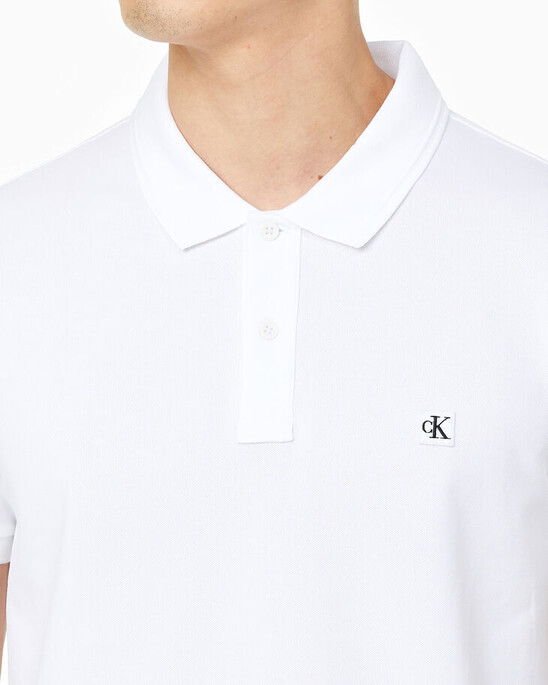 CK Logo Badge Slim Polo Shirt