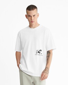 Oversized Back Logo T-Shirt, Bright White, hi-res