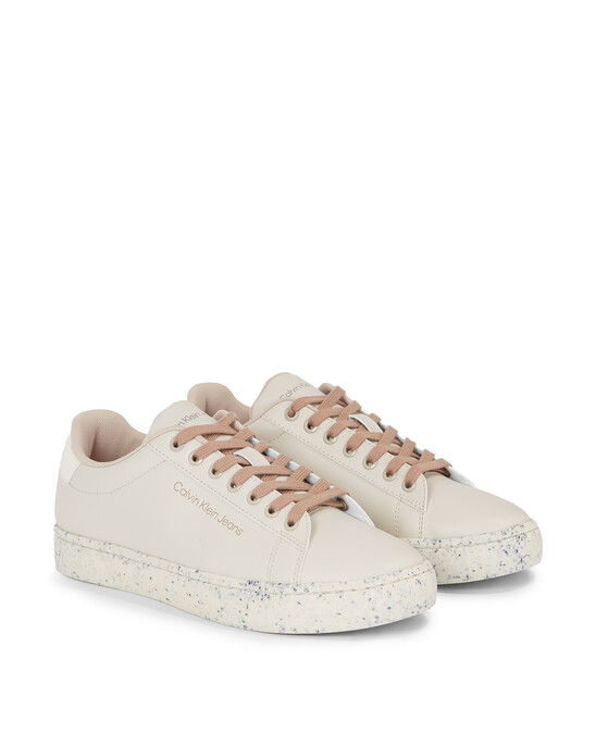 Faux Leather Trainers