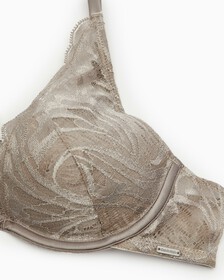 CK Black Bridal Lightly Lined Plunge Bra, Satellite, hi-res