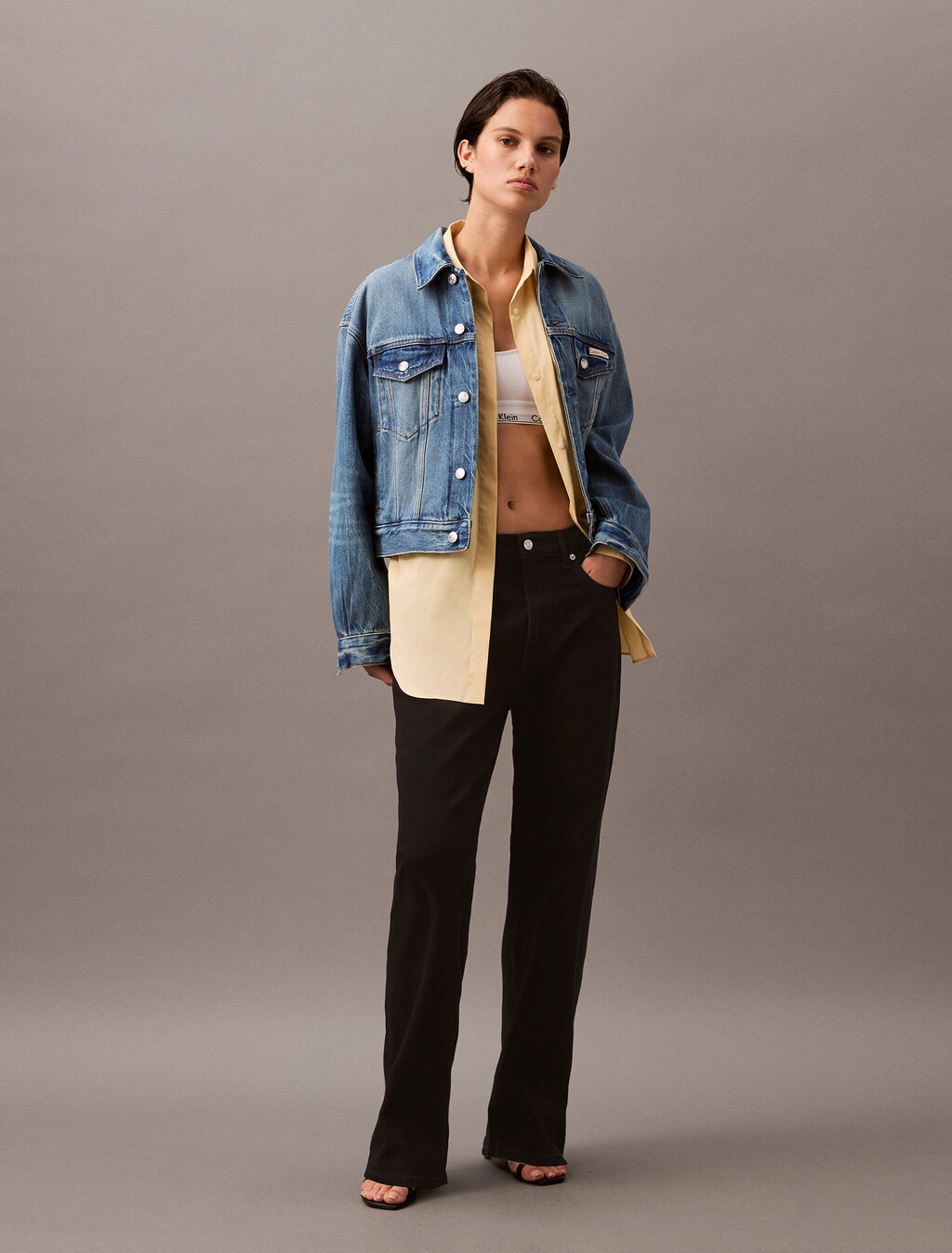90s Trucker Jacket, AURORA, hi-res