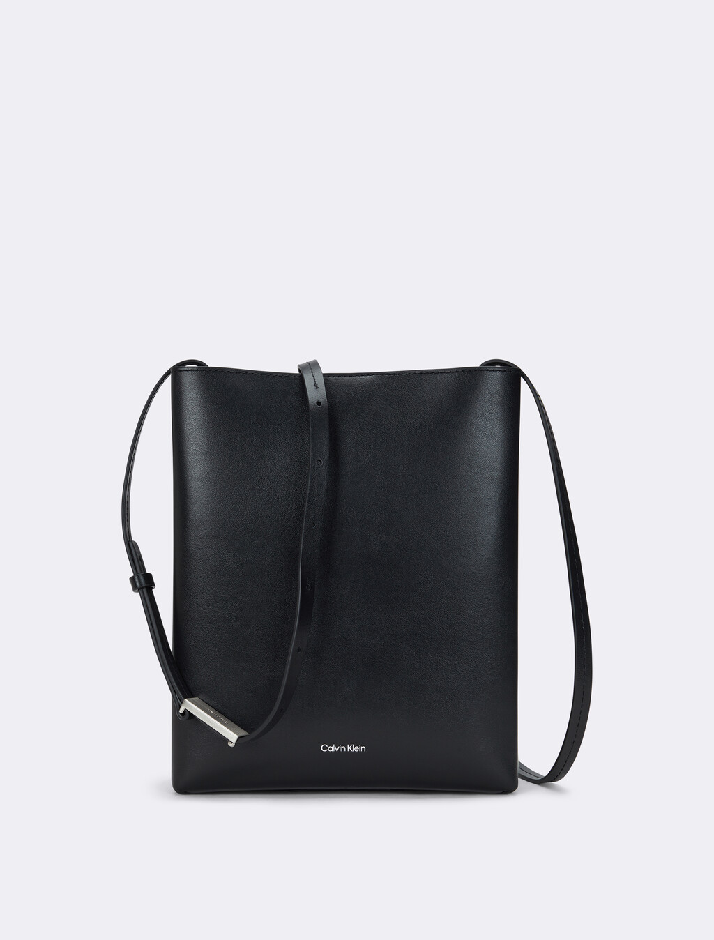 Line Leather Crossbody Bag, Black Beauty, hi-res