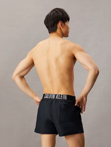 Logo Waistband Swim Shorts - Intense Power, Dark Sapphire, hi-res