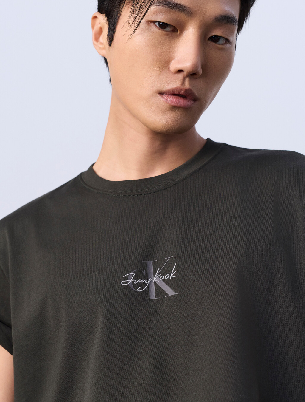 Jung Kook for Calvin Klein Monologo T-Shirt, Peat, hi-res