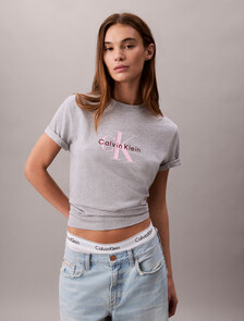 Monogram T-shirt, Heroic Grey Heather, hi-res