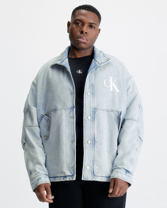 Oversized Padded Denim Jacket