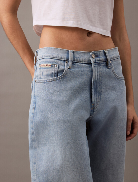 90s Loose Washed Light Indigo Jeans