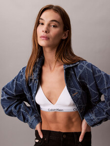All-Over Logo Denim Jacket, CK ATLANTIC, hi-res