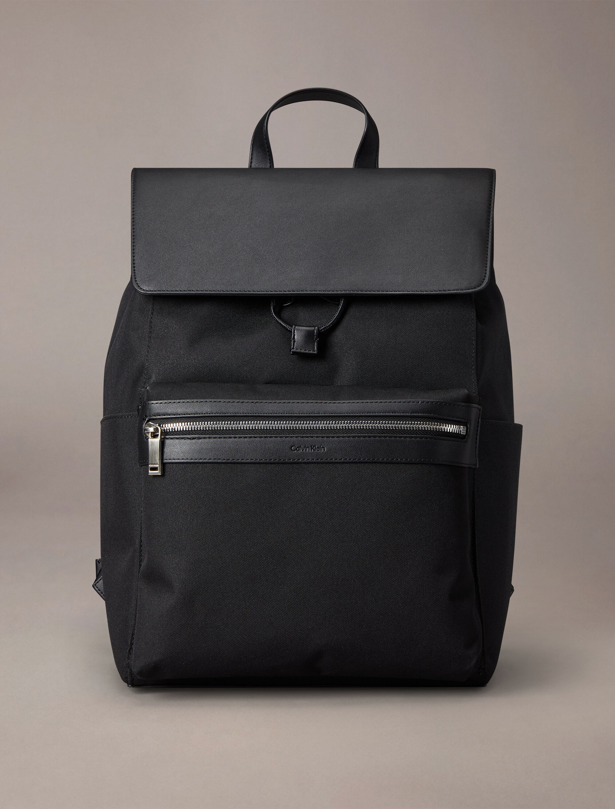 ★ ★ Men's Contrast Flap Backpack 4D3030G UB1 4D Contrast Flap Backpack | black | Calvin Klein Singapore
