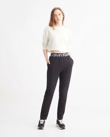 ESSENTIALS CROPPED LONG SLEEVE TEE, WHITE SUEDE, hi-res