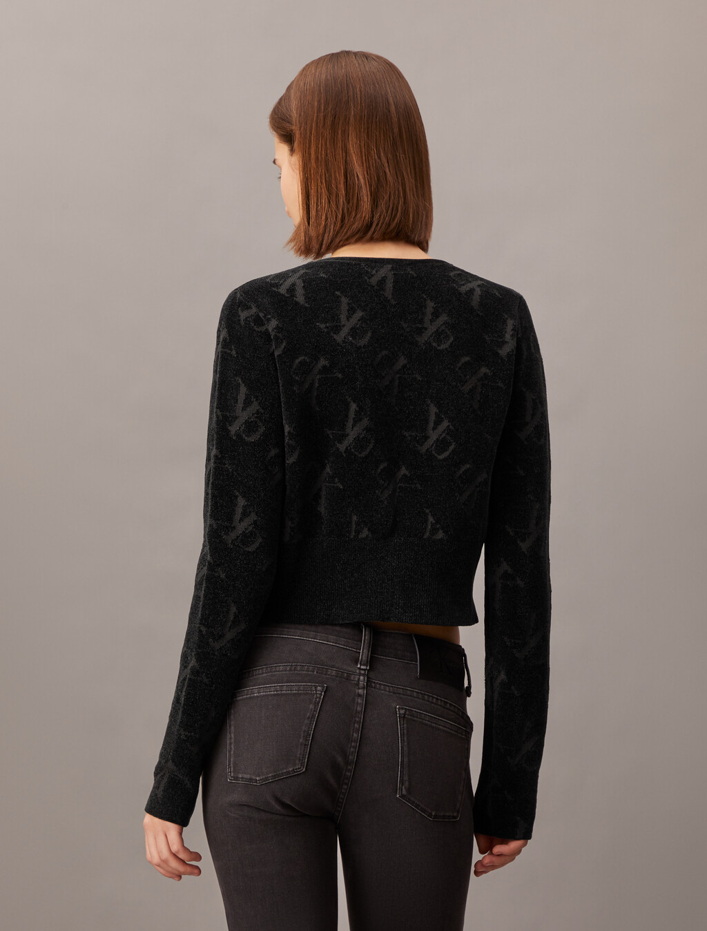 2 In 1 Cashmere Cardigan, Ck Black, hi-res