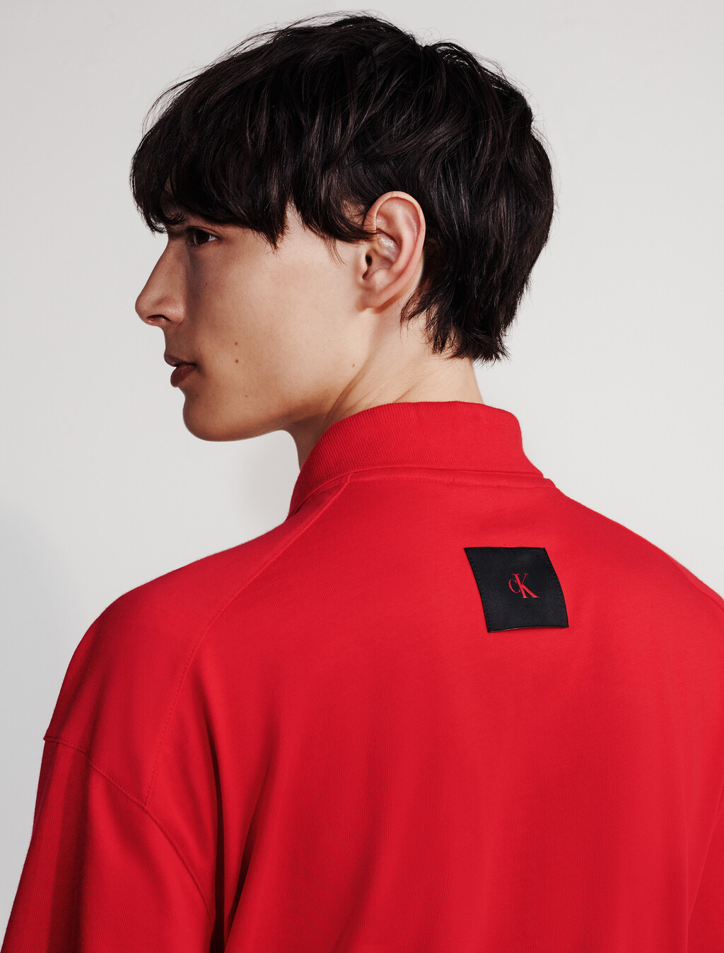 1/4 Zip Polo, Pantone Red, hi-res