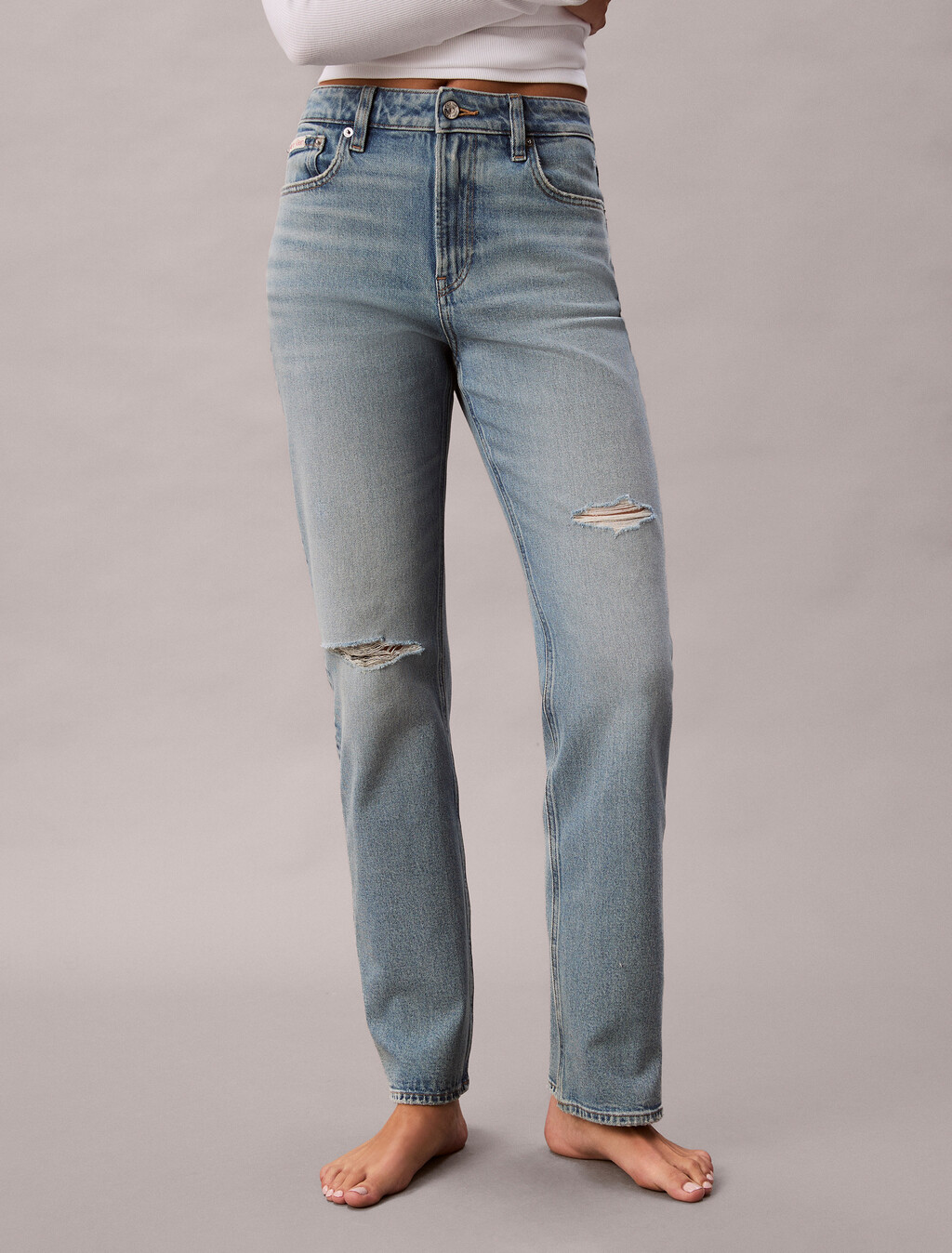 High Rise Straight Jeans, RIVERSIDE, hi-res