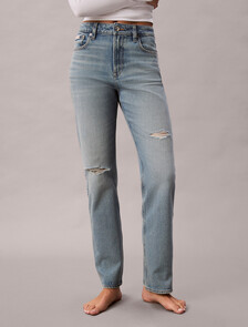High Rise Straight Jeans, RIVERSIDE, hi-res