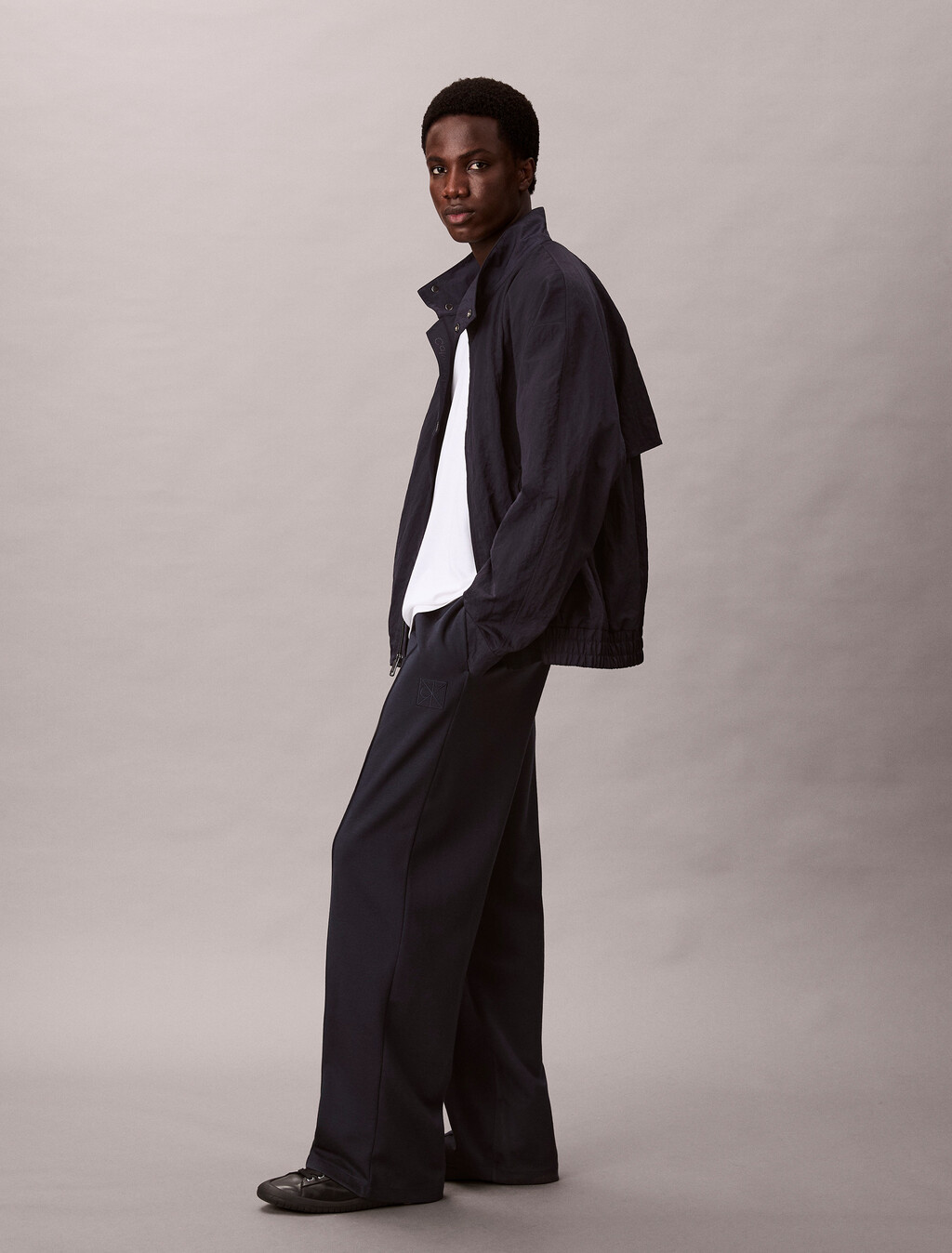 Wool Blend Jogger, Dark Sapphire, hi-res