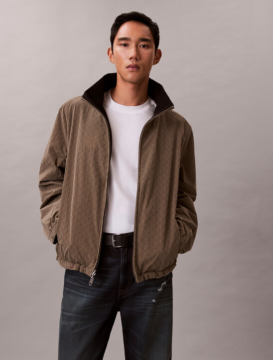 Emblem Reversible Nylon Jacket