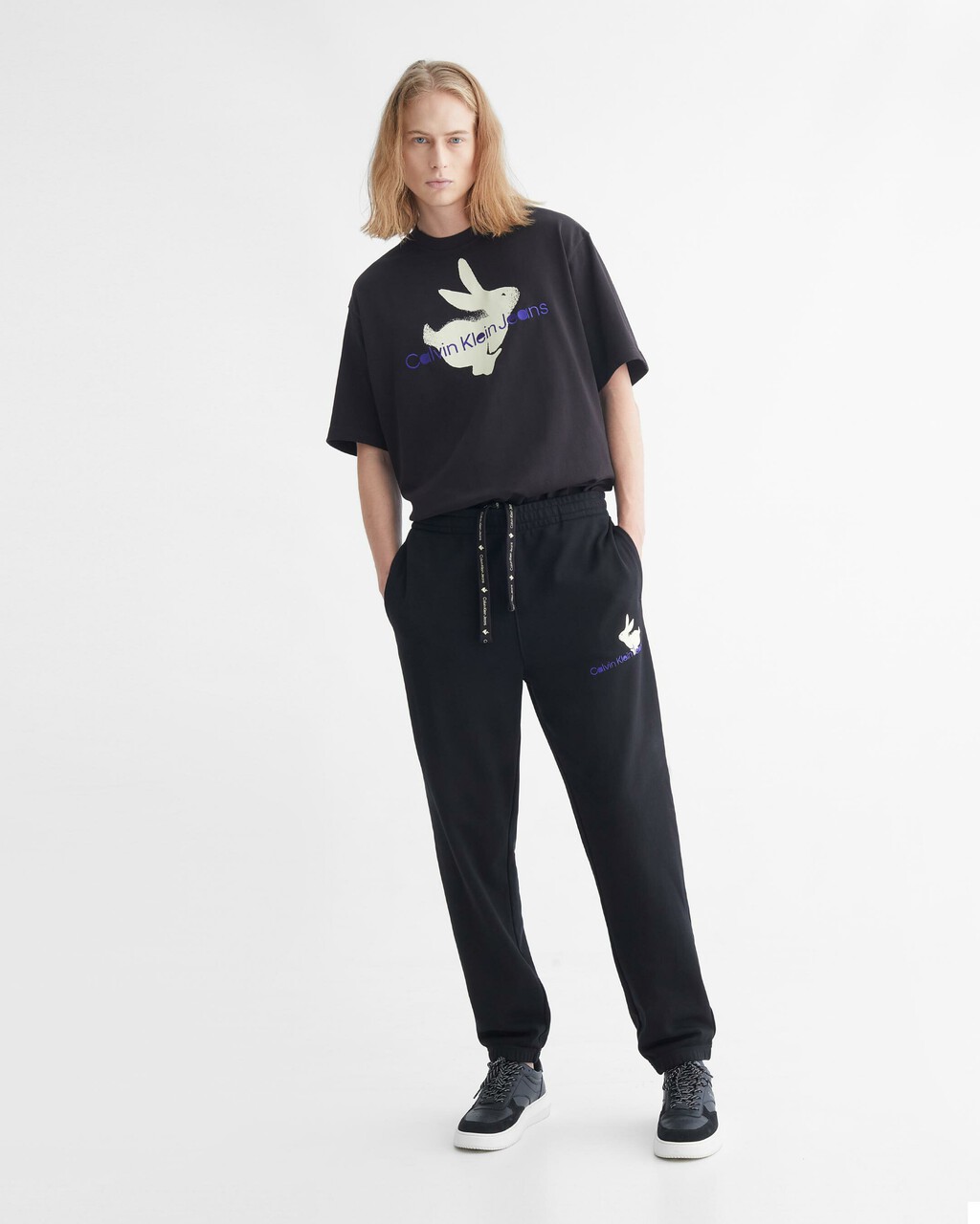 Year Of The Rabbit Sweatpants, CK BLACK, hi-res