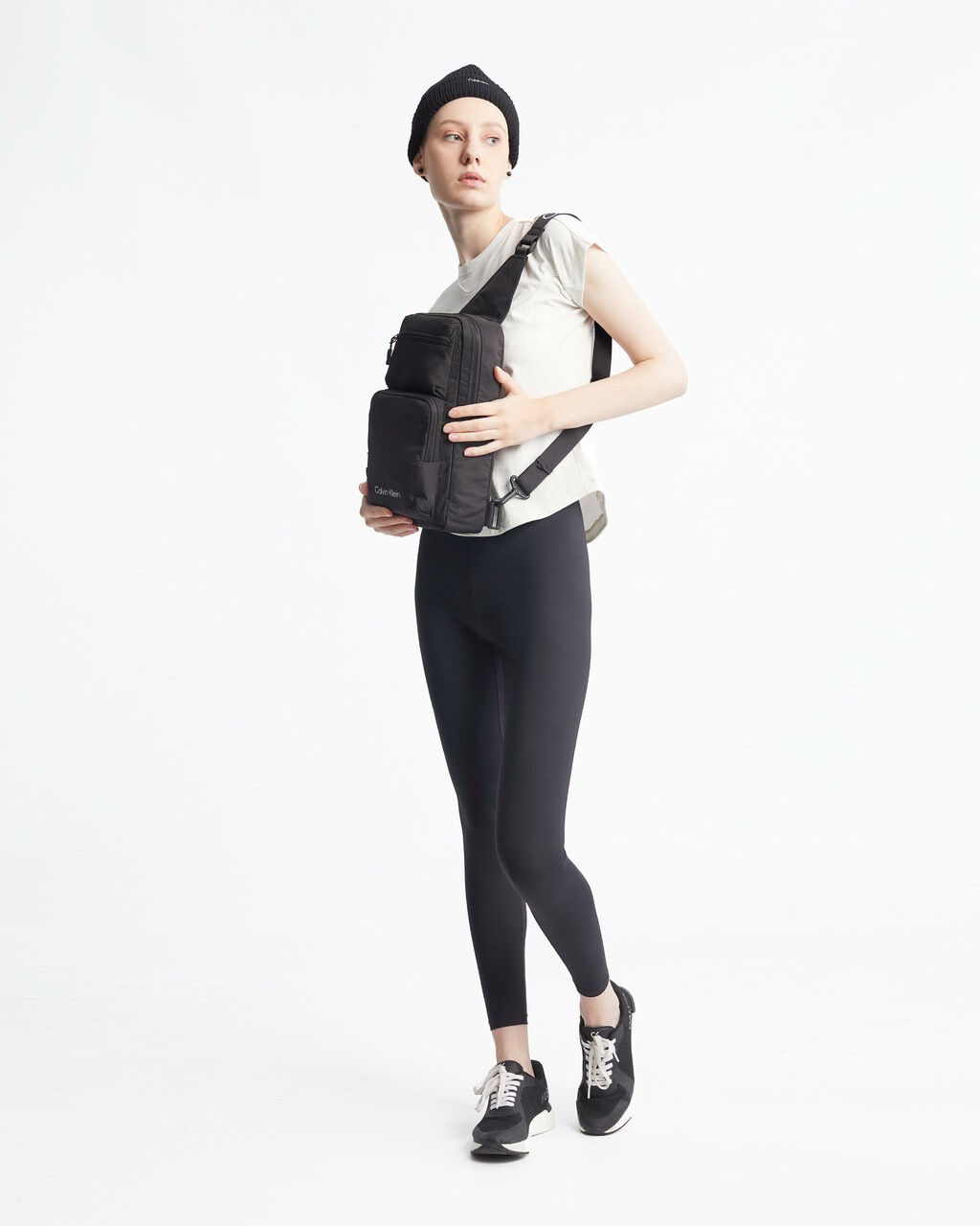 Active Icon Black Sling Bag, BLACK BEAUTY, hi-res