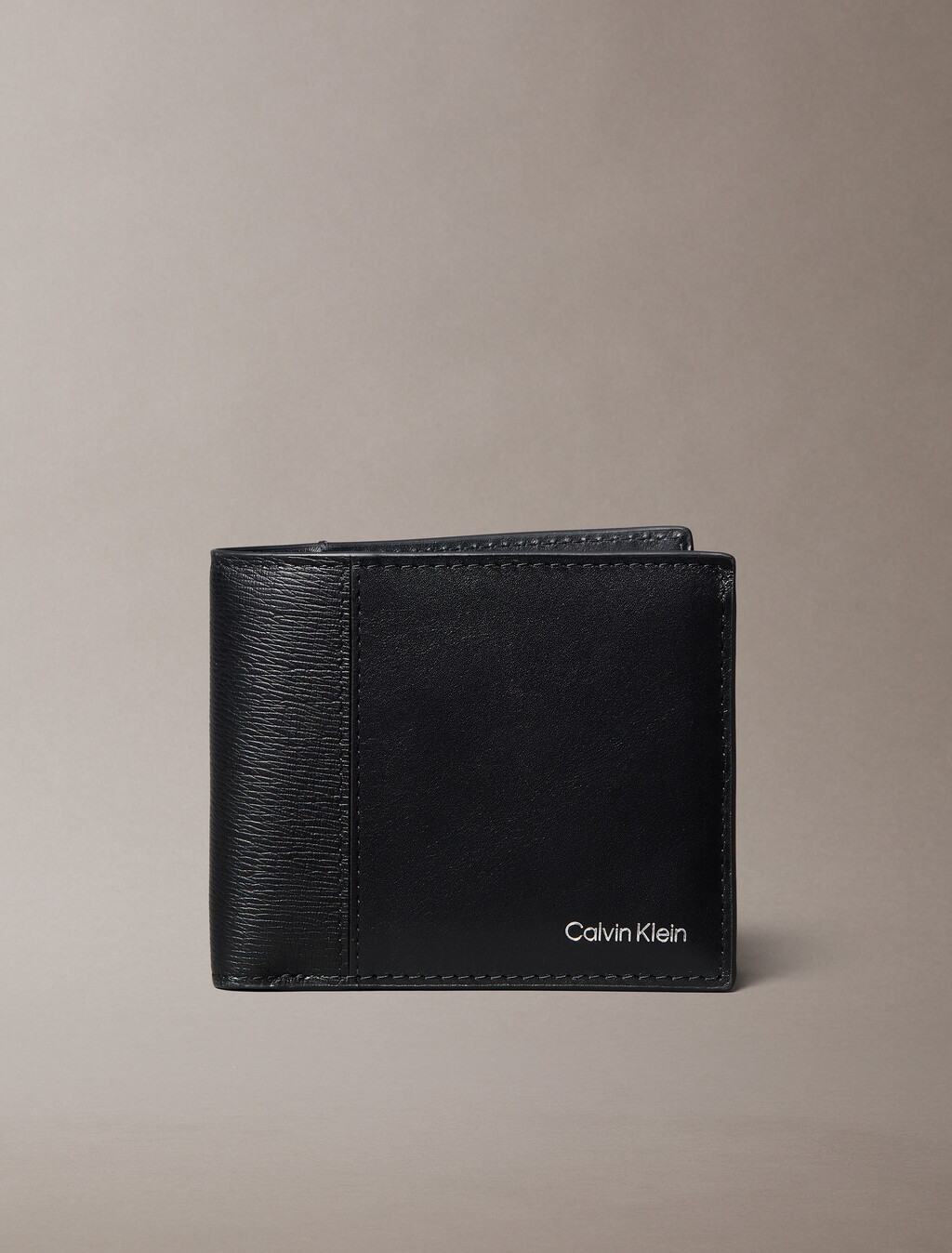 Leather RFID Billfold Wallet, Black, hi-res