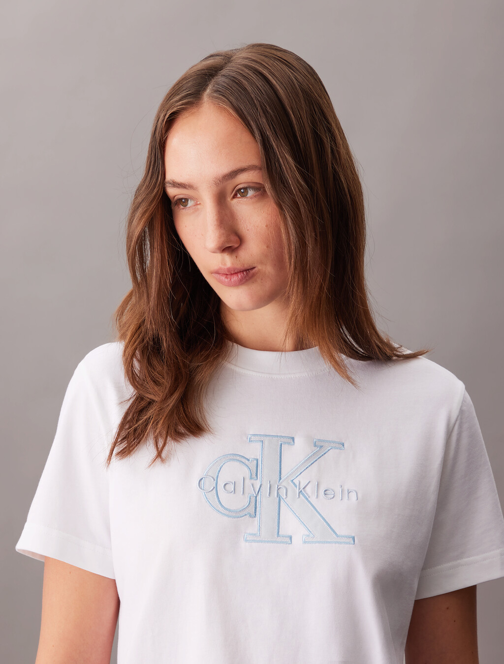 Monogram Appliqu&eacute; T-shirt, Bright White, hi-res