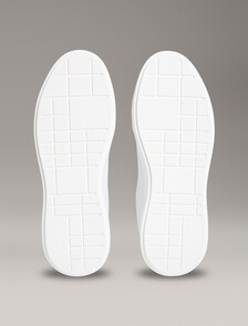 Leather Durable Traction NYC Trainers, White/Black/White, hi-res