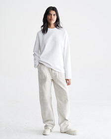 STANDARDS BLOOMS GRAPHIC LONG SLEEVE TEE, BRILLIANT WHITE, hi-res