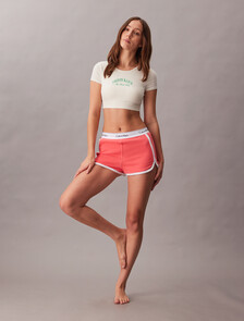 Icon Cotton Sleep Shorts, CALYPSO CORAL, hi-res