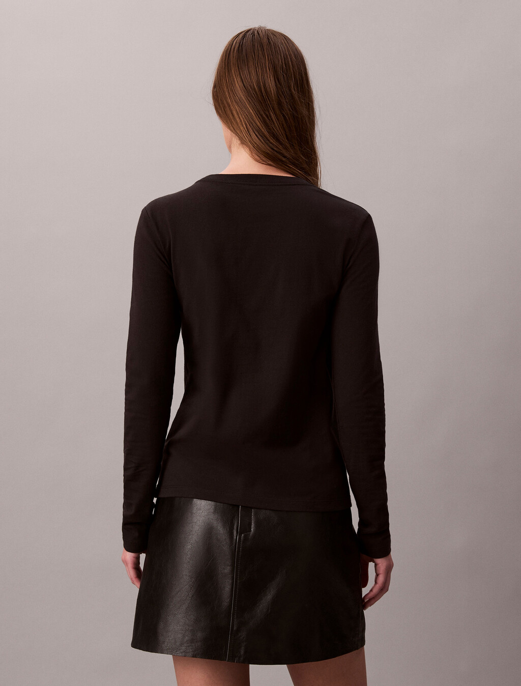 Standard Logo Slim Tee, Black, hi-res